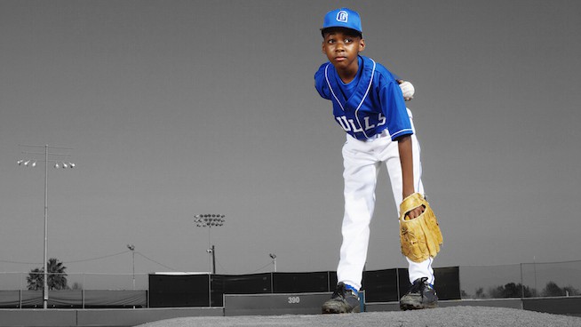 Baseball Player on Pitching Mound